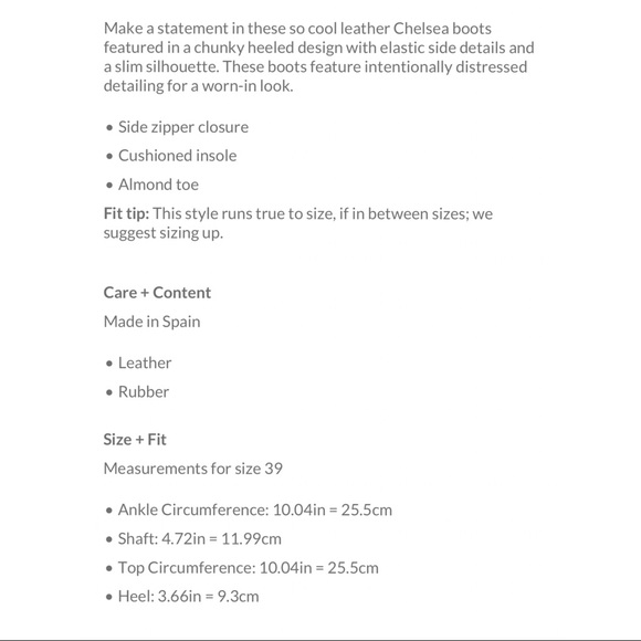 FREE PEOPLE Bone White Cream & Black Leather James Chelsea Chunky Heeled Boot 9 - Picture 16 of 16